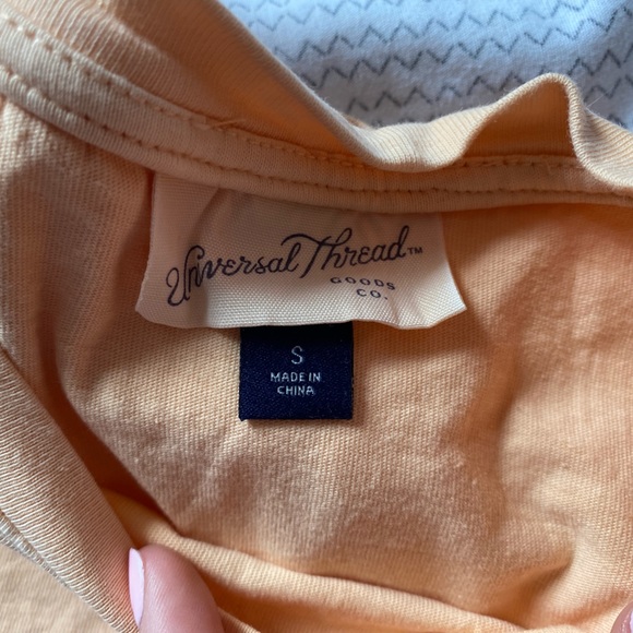 Orange Tie Back shirt. Size S. - Picture 3 of 3